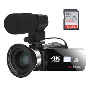 กล้องสตรีมมิ่ง 4K กล้องดิจิตอล 48MP กล้องถ่ายภาพ กล้องวิดีโอ 4K สำหรับการถ่ายทอดสด เว็บแคมพร้อม WiFi ระบบมองเห็นในเวลากลางคืน - Product Image 2