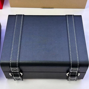 High-Quality <b>Black</b> Watch Presentation <b>Box</b> with Custom Logo, Elegant Luxury Heritage Designer Watch Display Case - Product Image 5