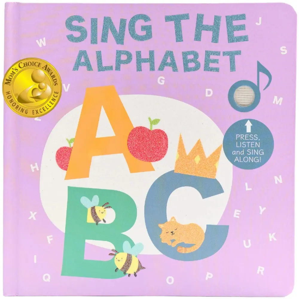 Design personalizzato ABC alfabeto canzone libro sensore Touch sventola il suono pulsante libri musicali per il bambino