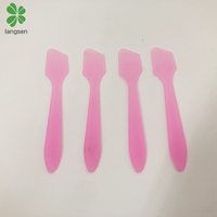 Spatules de beauté en plastique écologique, pour utilisation des cosmétiques, outil distributeur de crème, cuillère sans BPA, 1 pièce