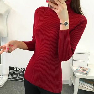 Vente en gros Hiver Printemps Dame Décontracté Haut en Tricot de <span class=keywords><strong>Cachemire</strong></span> Épais Doux <span class=keywords><strong>Col</strong></span> Roulé <span class=keywords><strong>Col</strong></span> Haut <span class=keywords><strong>Pull</strong></span> en <span class=keywords><strong>Cachemire</strong></span> pour Femmes - Product Image 5