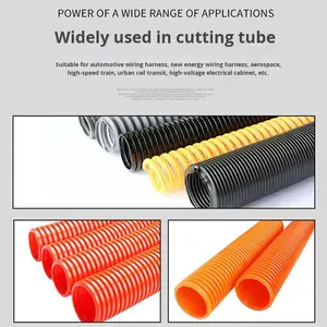 Xfx hoàn toàn tự động ống thổi cao su PVC nhiệt co ngót Máy cắt ống với bánh có động cơ cho ống nhựa 220V 300W - Product Image 3