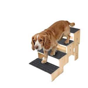 Solid wood pet stairs, non-slip ramp, dog climbing steps, pet dog climbing <b>ladder</b>, ramp, auxiliary <b>ladder</b> - Product Image 2