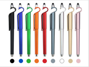 Support de téléphone multifonctionnel promotionnel en gros stylo à écran tactile Logo personnalisé 3 en 1 stylet stylo à bille avec support de téléphone - Product Image 2