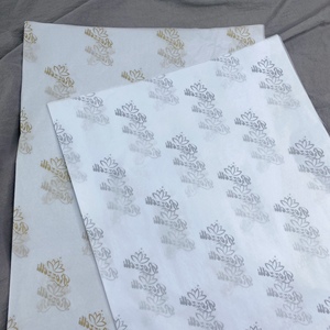Papier de soie d'emballage personnalisé avec logo de marque, prix d'usine en gros, pour boîtes cadeaux élégantes et fleurs - Product Image 1