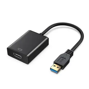 USB3.0ไปยังจอภาพ VGA สาย AV อะแดปเตอร์กราฟิกการ์ดภายนอก7/8หน้าต่าง