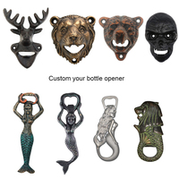 Accessoires de vin personnalisés Ouvre-bouteille portable Ouvre-bouteille de bière durable Ouvre-bouteille en métal en alliage de zinc en acier inoxydable