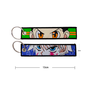 Jujutsu Kaisen พวงกุญแจเจ็ทโลโก้กำหนดเองได้พวงกุญแจอนิเมะสำหรับผู้ชายพวงกุญแจอะนิเมะรถยนต์อะนิเมะแบบปัก - Product Image 5