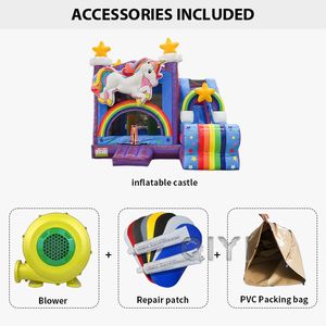 Castillo Inflable para Saltar al Aire Libre, Precio de Fábrica, Casa de Brinco con Tobogán Combinado - Product Image 6