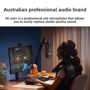 Microphone professionnel <span class=keywords><strong>RODE</strong></span> NT-<span class=keywords><strong>USB</strong></span> <span class=keywords><strong>MINI</strong></span> pour ordinateurs portables, karaoké, voix off, streaming en direct, enregistrement sur téléphone portable - Product Image 2