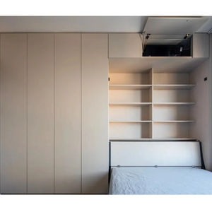 Lits escamotables Style horizontal Mobilier de maison peu encombrant <span class=keywords><strong>Lit</strong></span> mural invisible pour petit appartement avec ensemble de garde-robe Lits pliants - Product Image 2