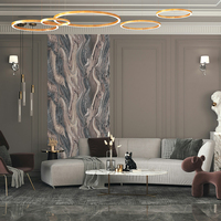 Panneau mural décoratif en PVC 3D, décoration intérieure, installation facile, imperméable, remplacement de la pierre, feuille de marbre UV, panneau mural en PVC