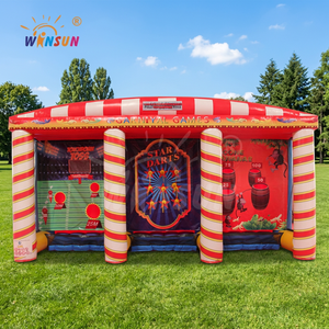 WINSUN - Pista de Obstáculos Inflable Tres en Uno, Material de PVC, Certificación CE, Capacidad de 300 kg, para Todas las Edades - Product Image 1