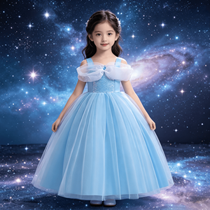 <span class=keywords><strong>Robe</strong></span> pour filles africaines, couleur unie, princesse, <span class=keywords><strong>chic</strong></span> d'automne, avec détails en dentelle - Product Image 4