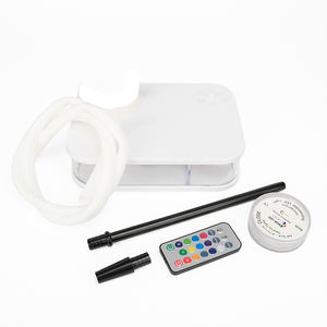 Narghilè da viaggio all'ingrosso che fuma Chicha Square Sheesha narghilè portatile LED shisha smoke shisha narghilè con luce a led - Product Image 3