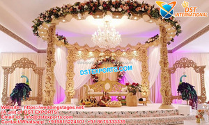 Awesome Wooden Manavarai Wedding Mandap UK Indoor South Wedding Wooden Manavarai Mandap Srilankan Wedding Wooden Mandap Usa - Product Image 5