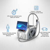 Appareil d'épilation laser à diode 808 nm 2026, 1200 W, 4 longueurs d'onde (755, 808 nm, 940, 1064 nm), poignée interchangeable pour usage en salon et clinique
