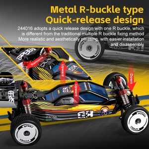 Wltoys SJY-244016 Coche de Carreras Eléctrico de 4 Canales a Escala 1/24, Listo para Usar en Interiores y Exteriores, Mini Coche RC de Derrape de Alta Velocidad - Product Image 3