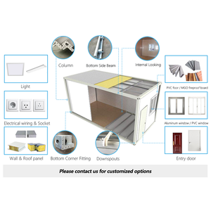 Casa contenitore pieghevole prefabbricata a buon mercato prefabbricata per la vendita di lusso modulare casa contenitore pieghevole - Product Image 5