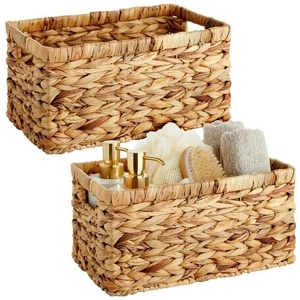 Plateau en rotin tressé style bohème en jacinthe d'eau et jonc de mer, panier de rangement multifonctionnel pour la maison, taille personnalisée, export Vietnam - Product Image 4