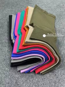 Vente chaude femmes taille haute Plaid Yoga Shorts sans couture large ceinture motard sport <span class=keywords><strong>Tropa</strong></span> Deportiva motif solide - Product Image 4