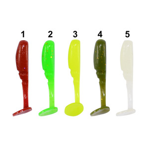 3D Eyes Jig Wobblers esche 0.5g/35mm 12 pz esca di pesca al piombo con esca di pesca morbida a coda forcella esca di gomma artificiale - Product Image 1