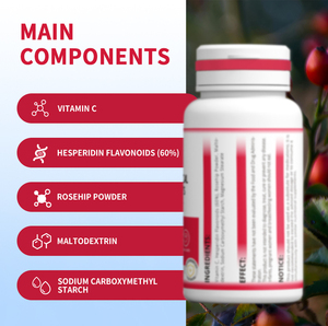 Tabletas de Complejo Botánico de Vitamina C HODAF, Complejo de Vitamina C, Refuerzo de la Inmunidad, para Servicios de Marca Privada - Product Image 6