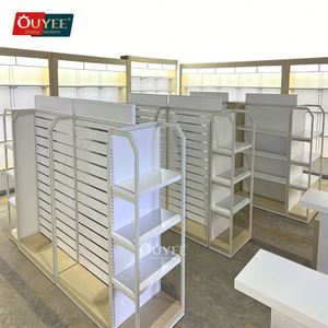 Magasin de produits de beauté personnalisé Magasins de cosmétiques Présentoir pour magasin de soins des cheveux Présentoir mural pour perruques à fente Gondole - Product Image 2