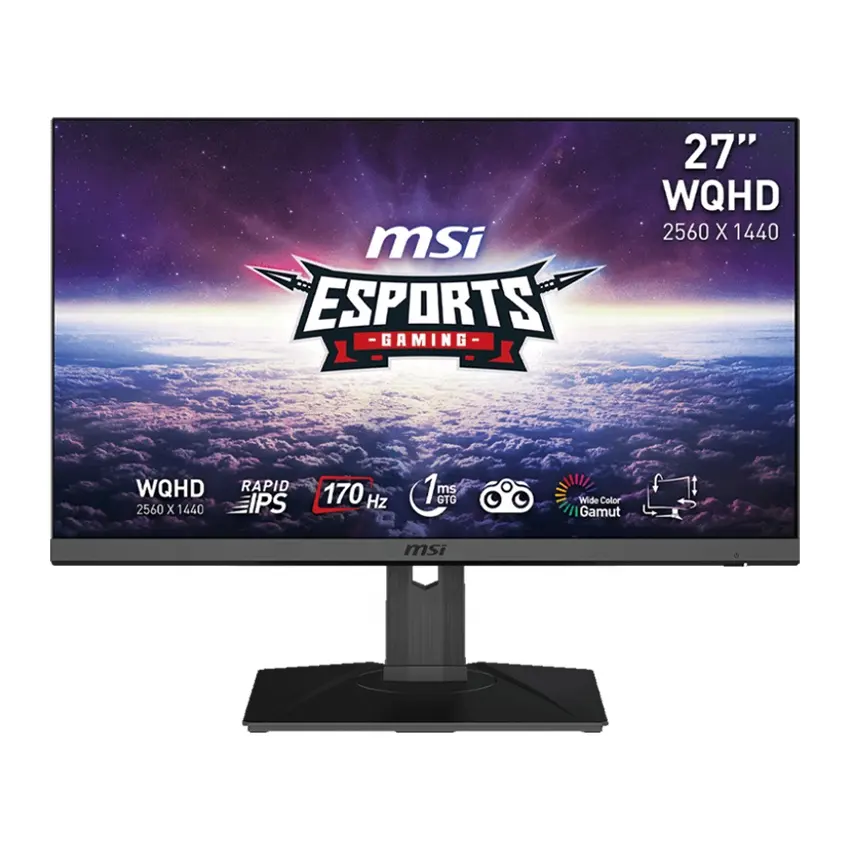 새로운 G272QPF 27 인치 170Hz 2K LCD 디스플레이 화면 IPS 165Hz 27 인치 게임용 MSI 모니터 데스크탑 컴퓨터 용 PC