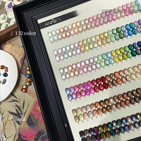 Ensemble de gel pour ongles en perles de verre 132 couleurs, effet œil de chat, gel UV magnétique éclaircissant, kit complet pour salon de manucure professionnel