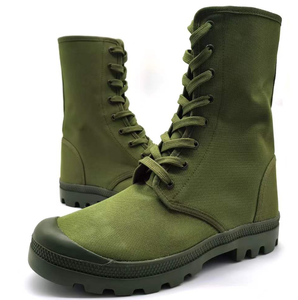 SFB27 715 High Top Canvas <b>Boots</b> Olive Green Waterproof Outdoor Training <b>Hiking</b> Shoes Vulcanized Sole All Seasons - Product Image 4