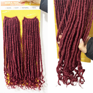 Extensions de cheveux Mèches <span class=keywords><strong>Tresses</strong></span> 220g Afro Locs pour femmes, <span class=keywords><strong>tresses</strong></span> Goddess africaines, cheveux au crochet Soft River Loc, extensions Goddess Locs - Product Image 2