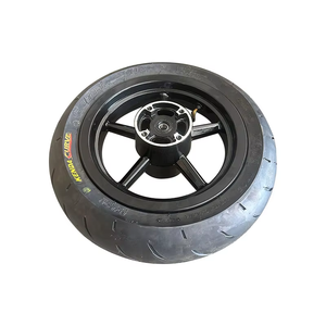 12-Zoll Supermoto Vorder- und Hinterrad-Satz mit Zahnrädern und Ritzeln, 110/70-12, 120/70-12 Reifenmäntel, 120/70-12 Bereifung - Product Image 5