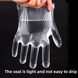 Gants jetables en PE de qualité alimentaire pour ménage, cuisine, pâtisserie, restauration, soins de beauté, film plastique épais <span class=keywords><strong>et</strong></span> durable, sucre pour gelée - Product Image 4