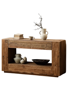 Stile tranquillo massello legno di pino vecchio armadio rettangolare ingresso vuoto Vintage parete decorativa famiglia soggiorno <span class=keywords><strong>mobili</strong></span> - Product Image 6