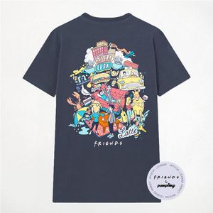 T-shirt iconica Friends unisex per adulti, stampa grafica grande, girocollo, manica corta, stampa digitale - Product Image 2