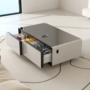 Lüks dokunmatik ekran akıllı sehpa modern oturma odası mobilya çok fonksiyonlu buzdolabı buzdolabı sehpalar