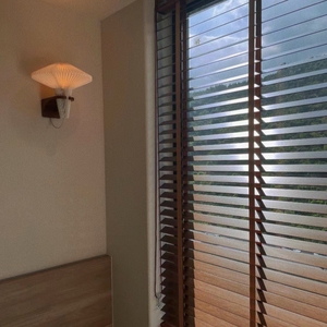 Tùy chỉnh kích thước màn bóng râm Rèm Venetian paulownia Basswood gỗ mù Shades điện bằng gỗ Rèm Venetian - Product Image 2