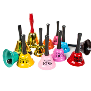 Campanilla <span class=keywords><strong>de</strong></span> mano personalizada para niños, Juguete musical <span class=keywords><strong>de</strong></span> estilo novedoso, colorida, para educación temprana - Product Image 1
