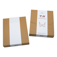 Boîte de rangement personnalisable pour soutien-gorge et sous-vêtements pour hommes Emballage cadeau en papier fait à la main Stratification mate Solution de stockage de chaussures personnalisée