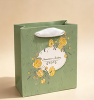 Ensemble de sacs cadeaux en papier à imprimé floral personnalisé, boîte rigide à couvercle mat de qualité supérieure, emballage pour bijoux, cosmétiques, cadeaux