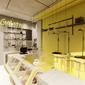 Design e Decorazione Moderna per Gelaterie e Pasticcerie: Banco Espositivo per Gelati, Torte e Dessert - Product Image 3