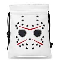 Sac de golf en cuir avec cordon de serrage, broderie multi-éléments, imperméable, couleur et taille personnalisables, sac de taille portable pour balles de golf
