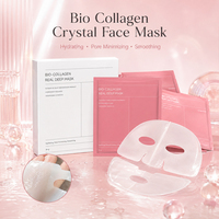 Masque facial coréen en hydrogel pour la nuit, hydratation intense, bio-collagène, glycérine, minimisation des pores, masque facial bio-collagène en marque privée