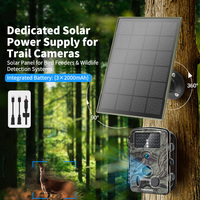 Wistino Panneau Solaire de Charge Étanche Portable 3W pour Caméra de Sécurité CCTV Sans Fil à Batterie