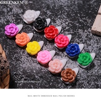 12 couleurs 5D fleur sculptant Relief creux Nail Art Gel Micro Texture étanche à l'eau étiquette privée Gel de sculpture sur ongles