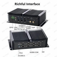 PC industriel sans ventilateur Ultra 7 150U 8COM 3*2.5G LAN, processeur I7 1255U I5 1235U 4.7MHz 12e/13e génération, DDR5, M.2 NVMe, ordinateur embarqué en stock