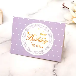 Personal isierte Business handgemachte Grußkarten Blume Backen Geburtstag Nachricht Segen Papier Danke Karten