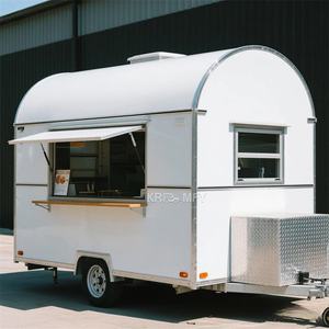 Remolques Pequeños Totalmente Equipados, Remolque de Comida Móvil con Cocina y Bebidas, Carrito de Venta de Hot Dogs - Product Image 3