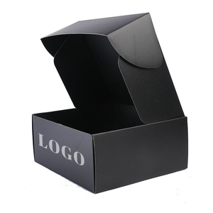 Tùy chỉnh in hộp đen bao bì giày lật bìa các tông sóng vận chuyển hộp - Product Image 1